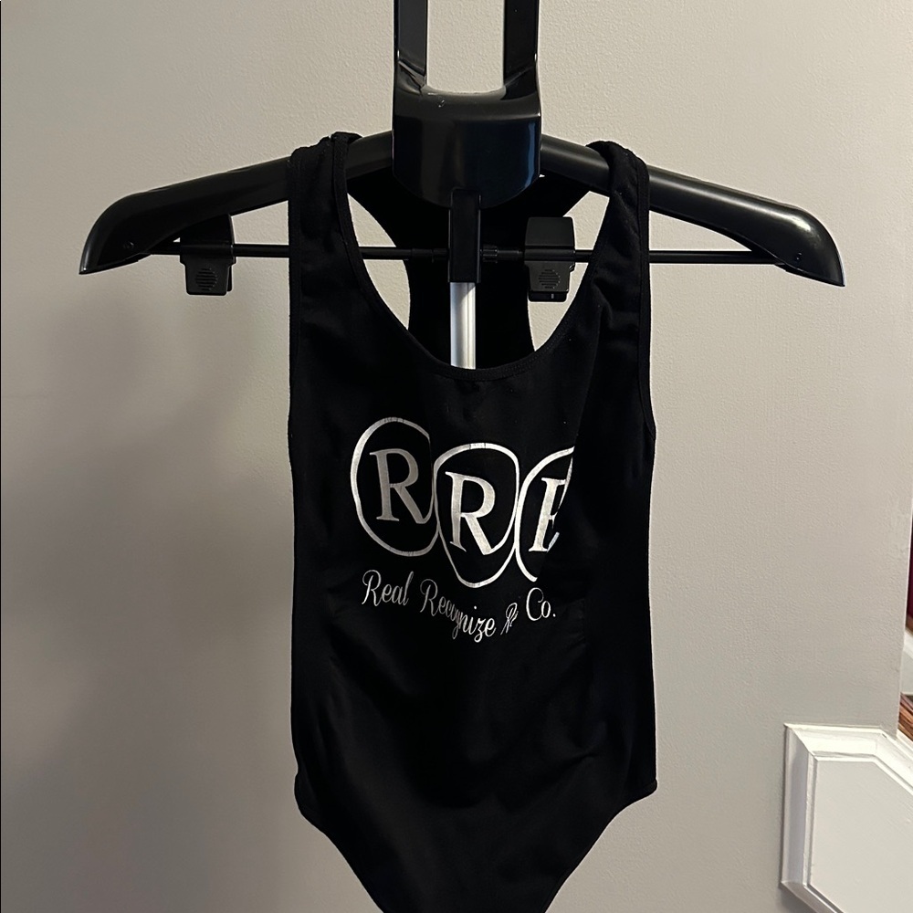 BLACK REAL RECOGNIZE REAL TANK BODY SUIT